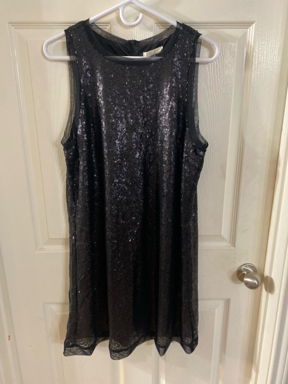 Black Sequin Midi Dress - Sleeveless Elegant Party Dress